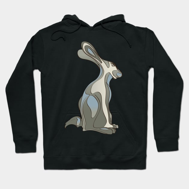 Hare - Contour Hoodie by Kat C.